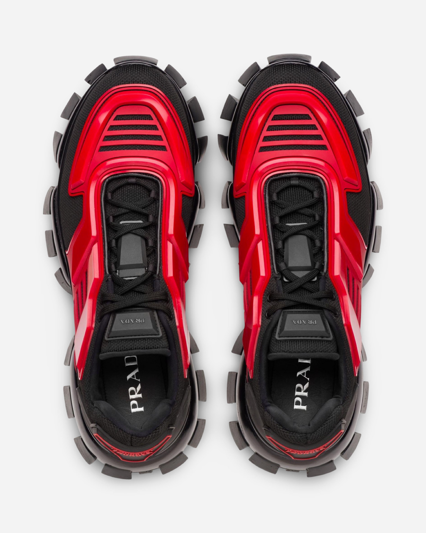 Prada Cloudbust Thunder Knit Sneaker 'Scarlet Red'