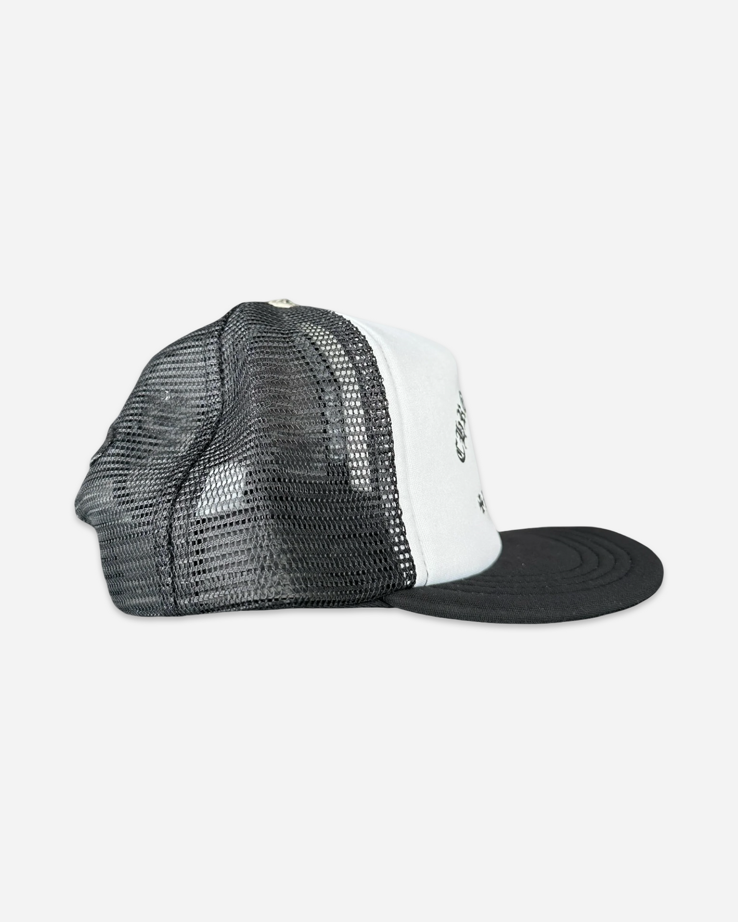 Chrome Hearts Hollywood Cross "King Taco" Trucker Hat 'White/Black'