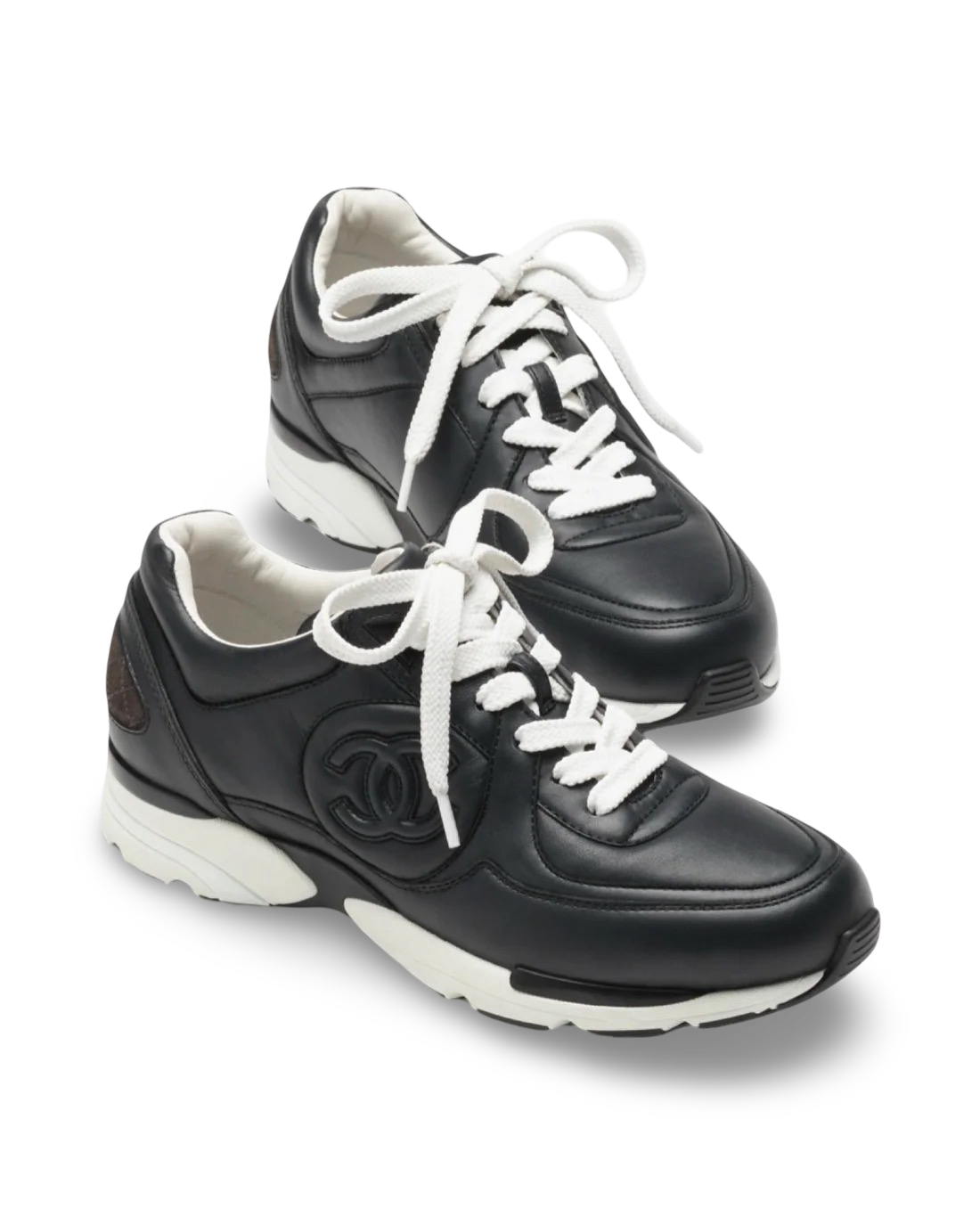 Chanel CC Logo Sneaker 'Calfskin Dark Grey'
