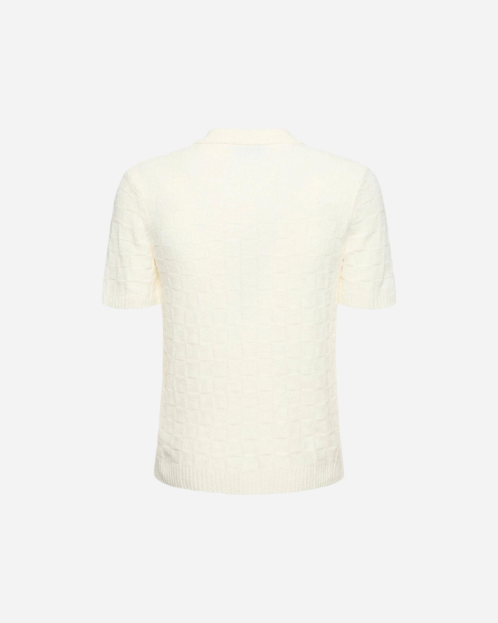 Casablanca Logo Embroidered Bouclé Polo Shirt - Creps City