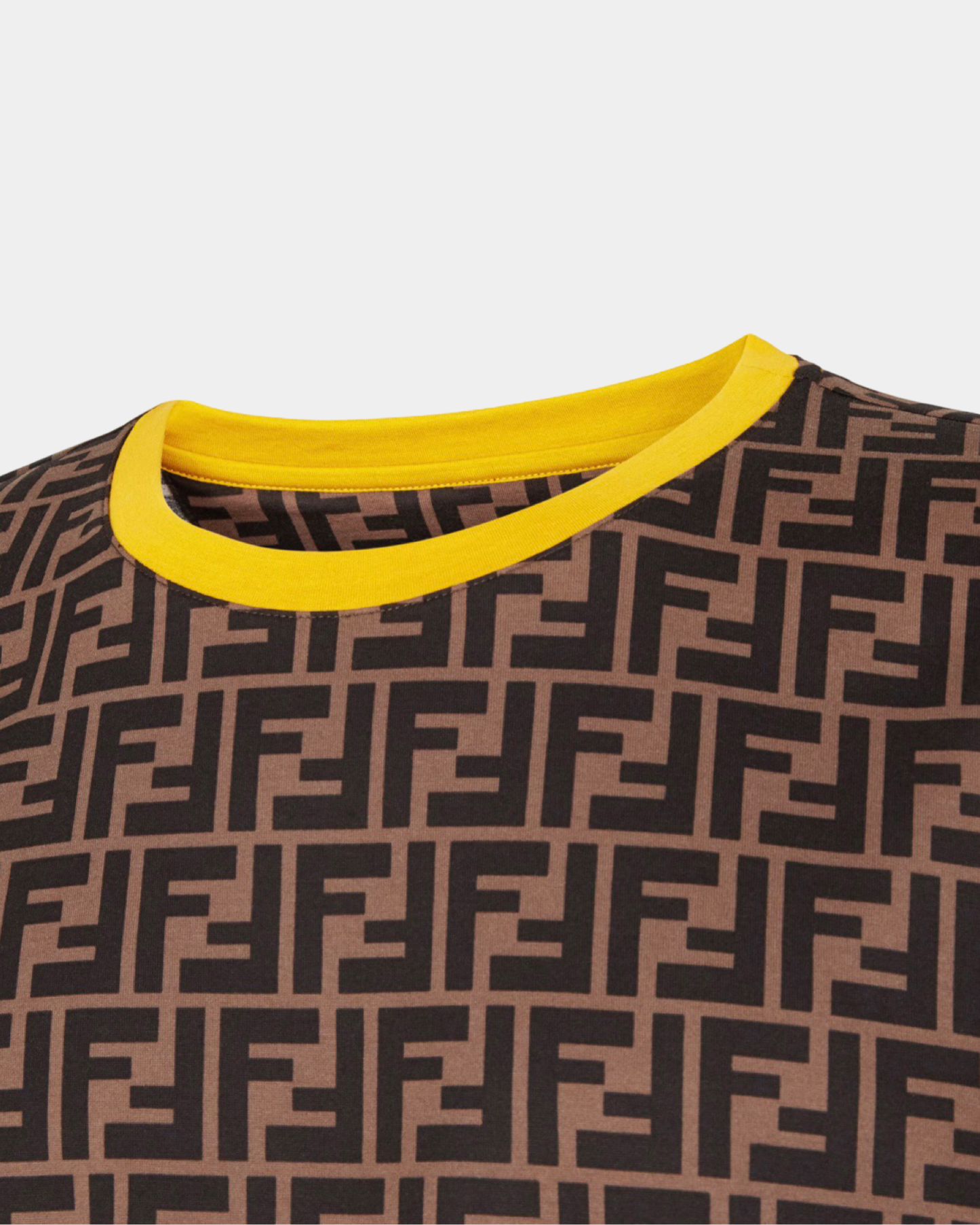 Fendi FF Brown Cotton T-Shirt - Creps City