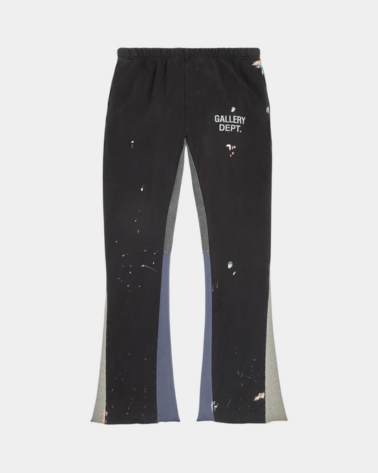 Gallery Dept. Painted Flare SweatPant 'Vintage Black' - Creps City