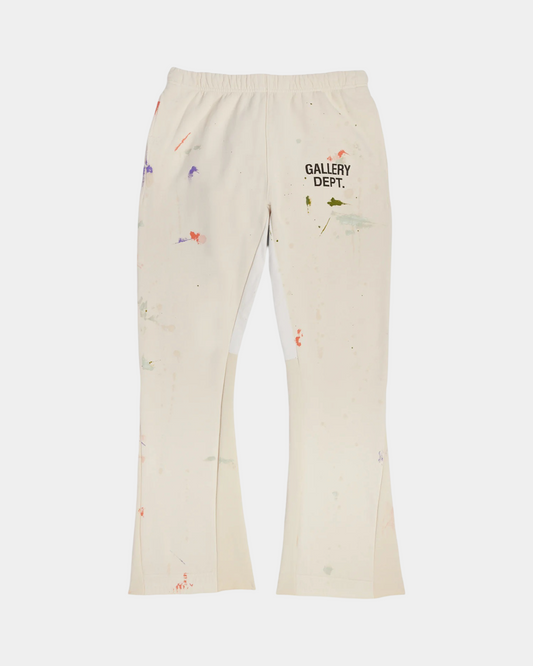 Gallery Dept. Painted Flare SweatPant ‘White’ - Creps City