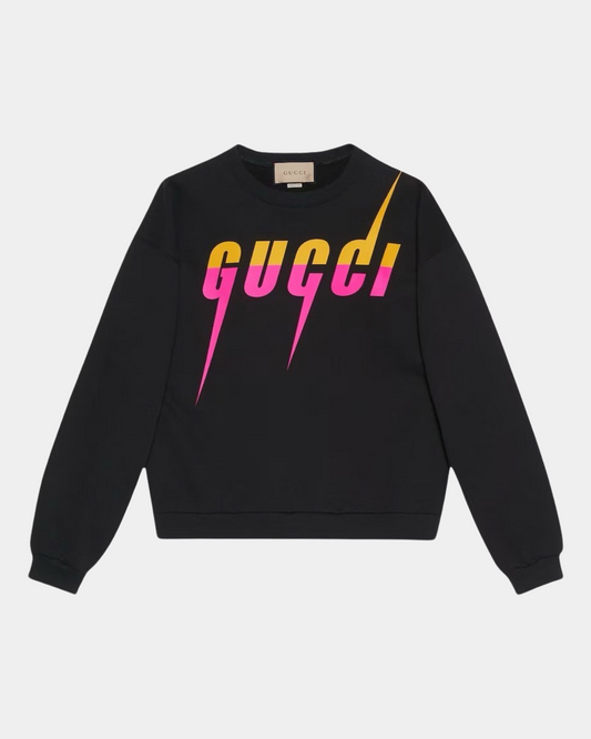 Gucci Blade Logo-Print Cotton Sweatshirt - Creps City