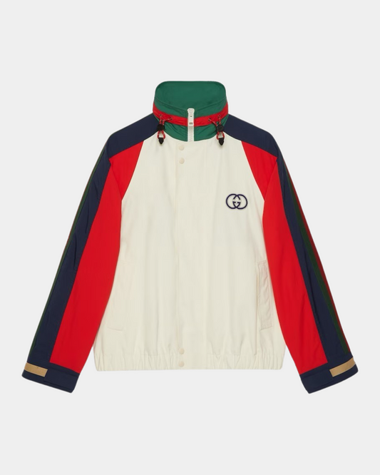 Gucci Cotton Nylon Jacket With Patch - Creps City