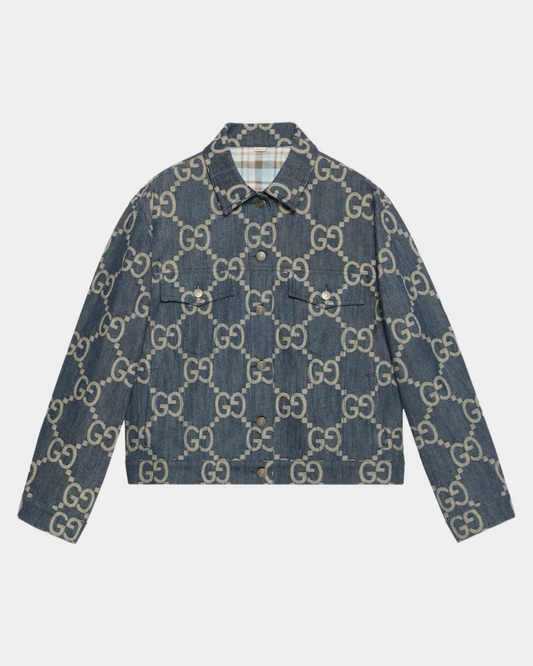 Gucci Jumbo GG Denim Jacket - Creps City