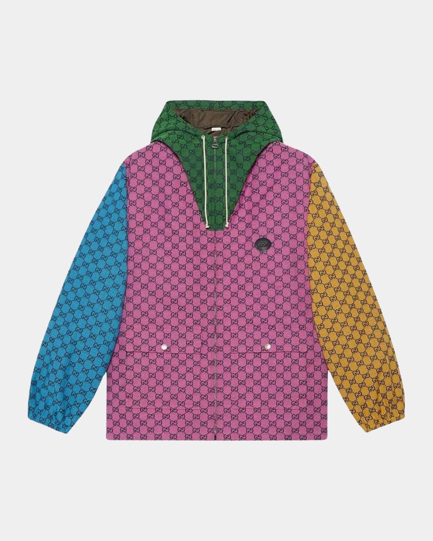 Gucci Multicolor Canvas Hooded Jacket - Creps City