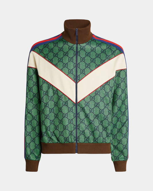 Gucci Tiger Patch Technical Jersey Jacket - Creps City