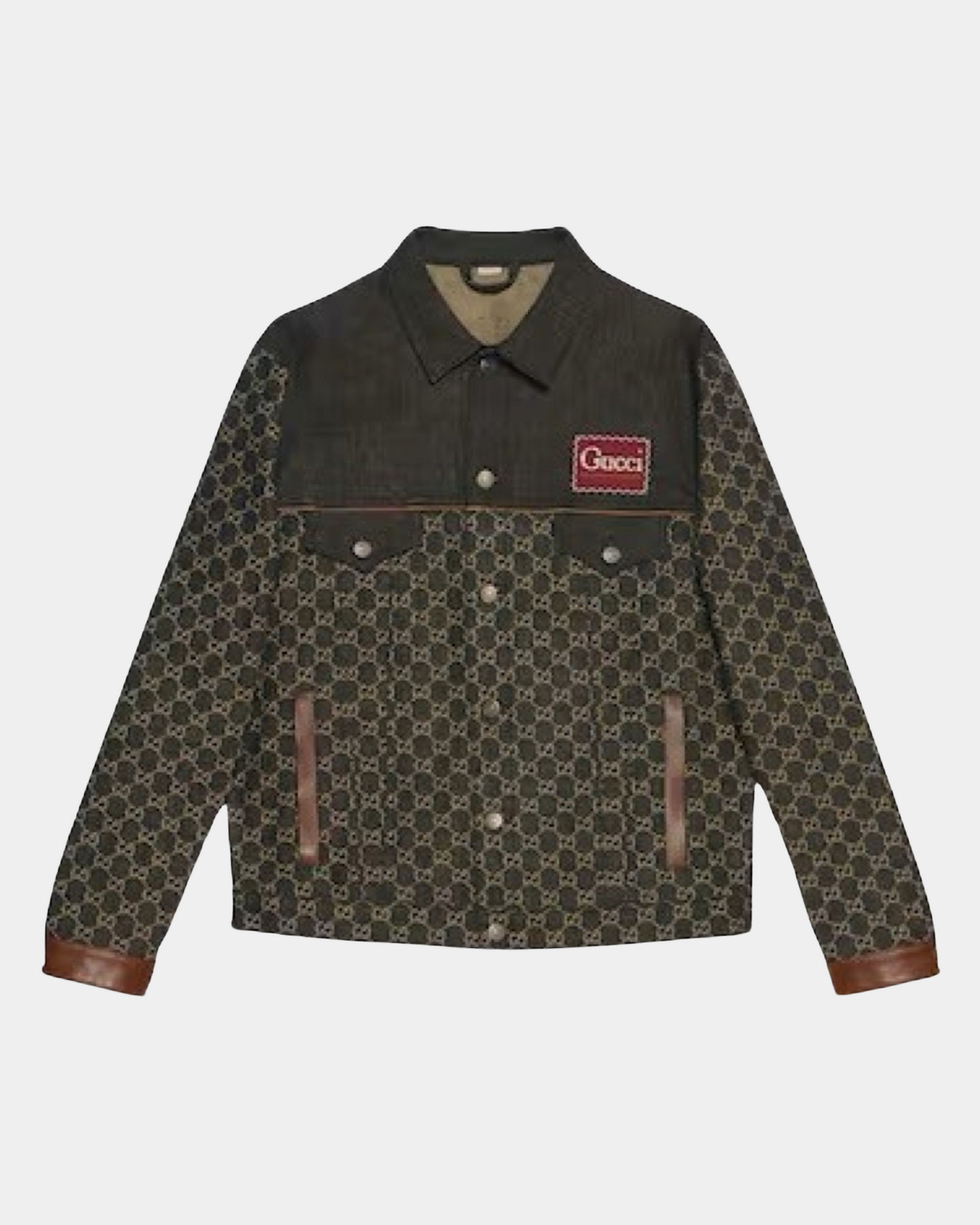 Gucci Washed Organic Denim Jacket Black - Creps City