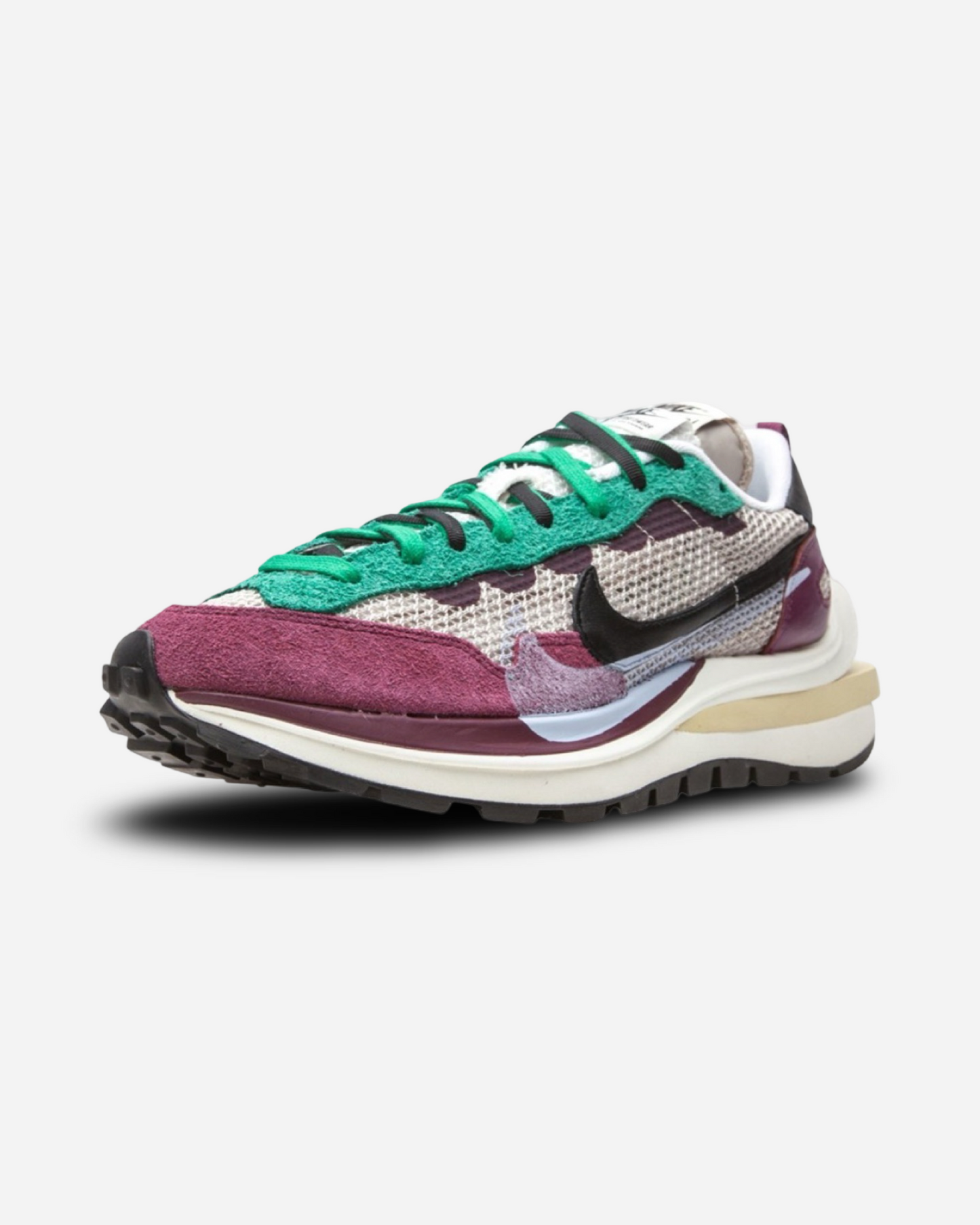 Sacai x Nike VaporWaffle SP 'Villain Red / Neptune Green’