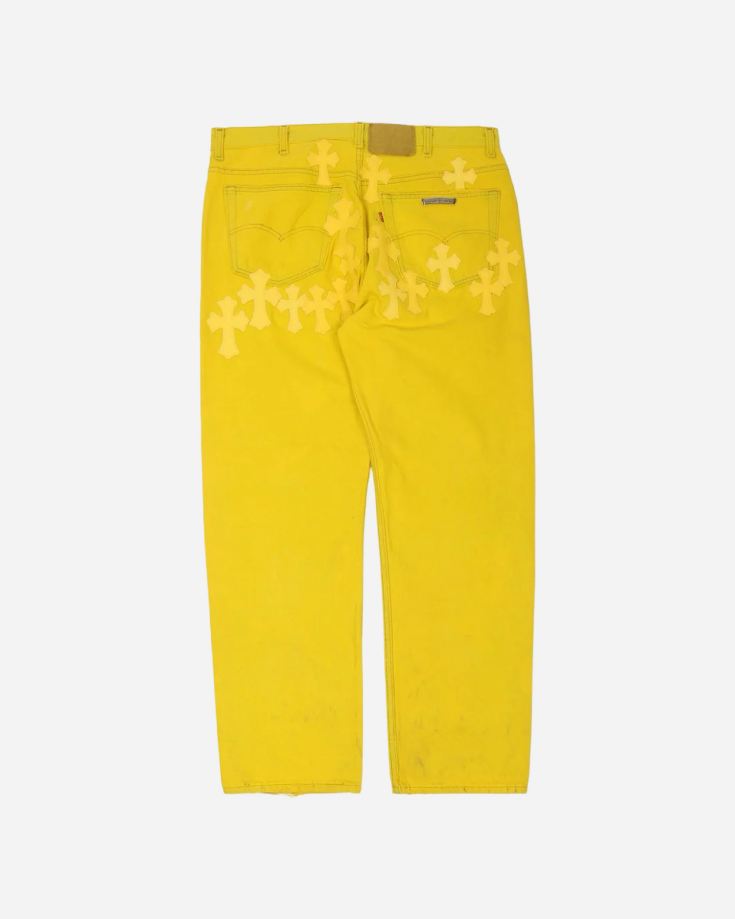 Chrome Hearts Paris Exclusive Levi's Cross Patch Denim 'Yellow'