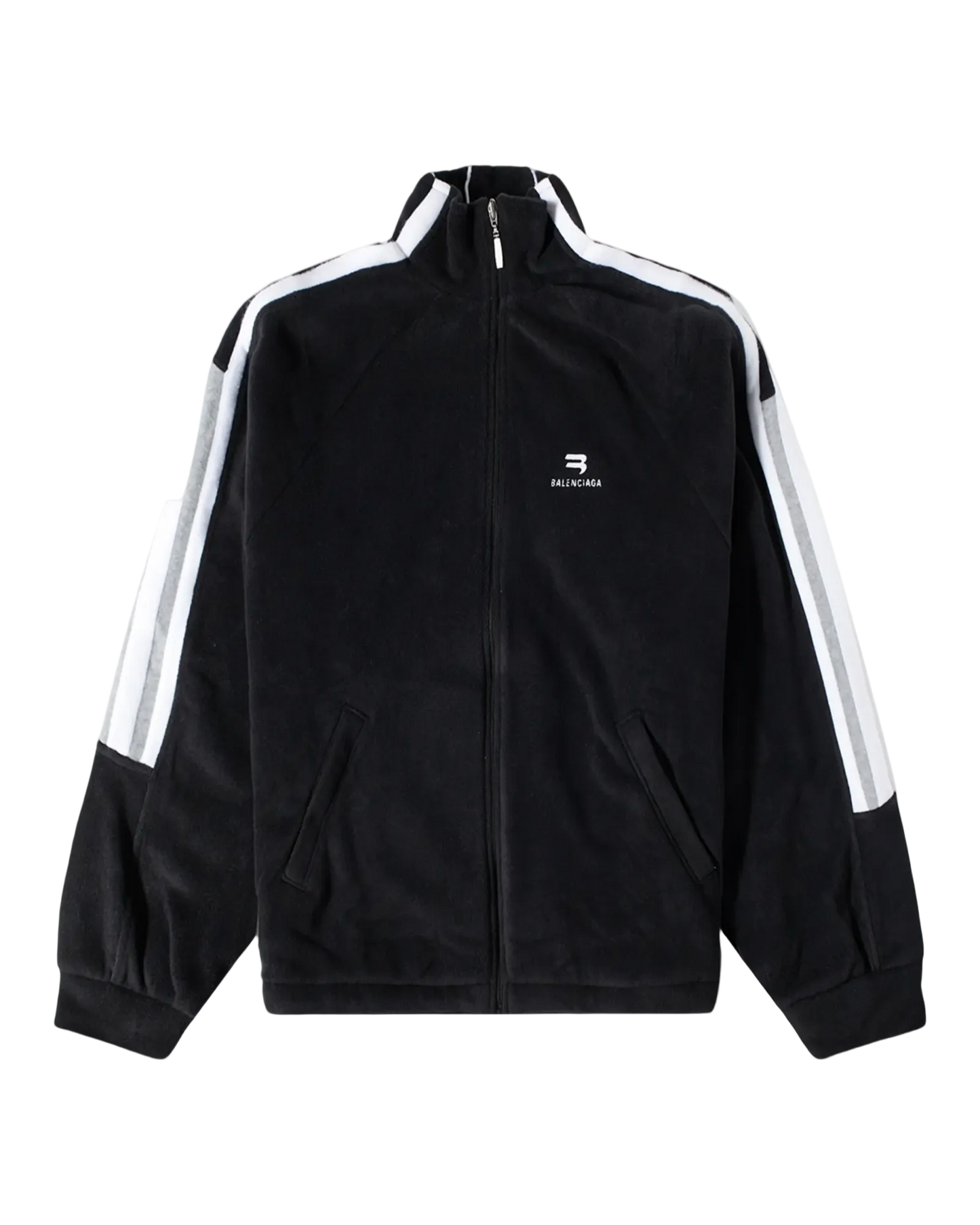Balenciaga Sporty B Fleece Track Jacket 'Black'