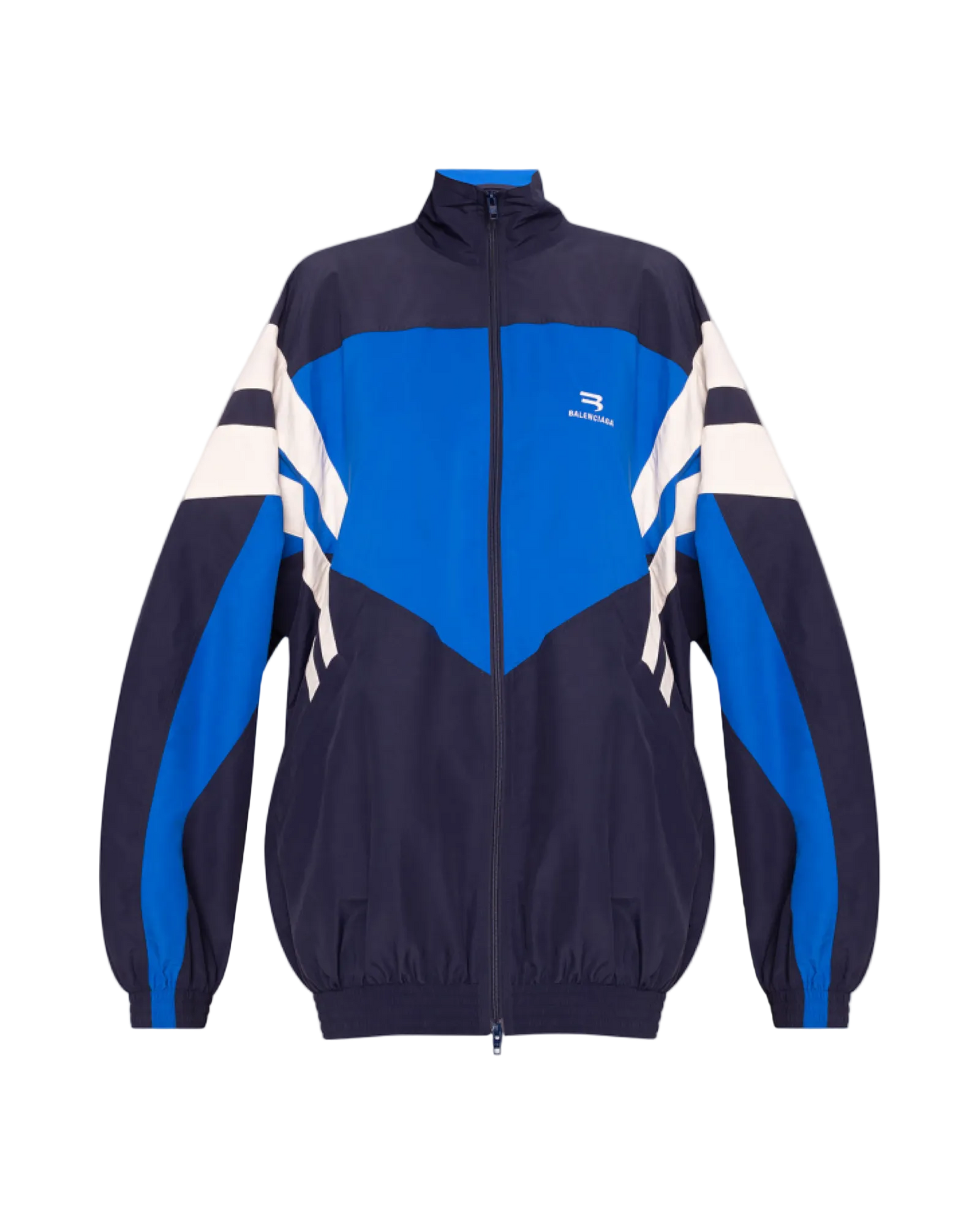 Balenciaga Sporty B Embroidered Track Jacket 'Navy Blue'