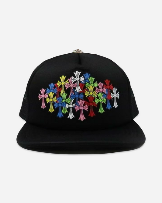 Chrome Hearts Multi Color Crosses Trucker Hat 'Black'