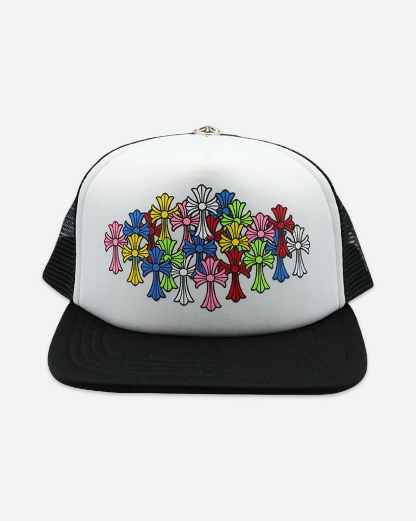 Chrome Hearts Multi Color Crosses Trucker Hat 'White'