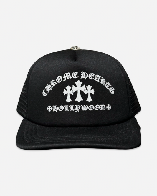 Chrome Hearts Hollywood Cross "King Taco" Trucker Hat 'Black'