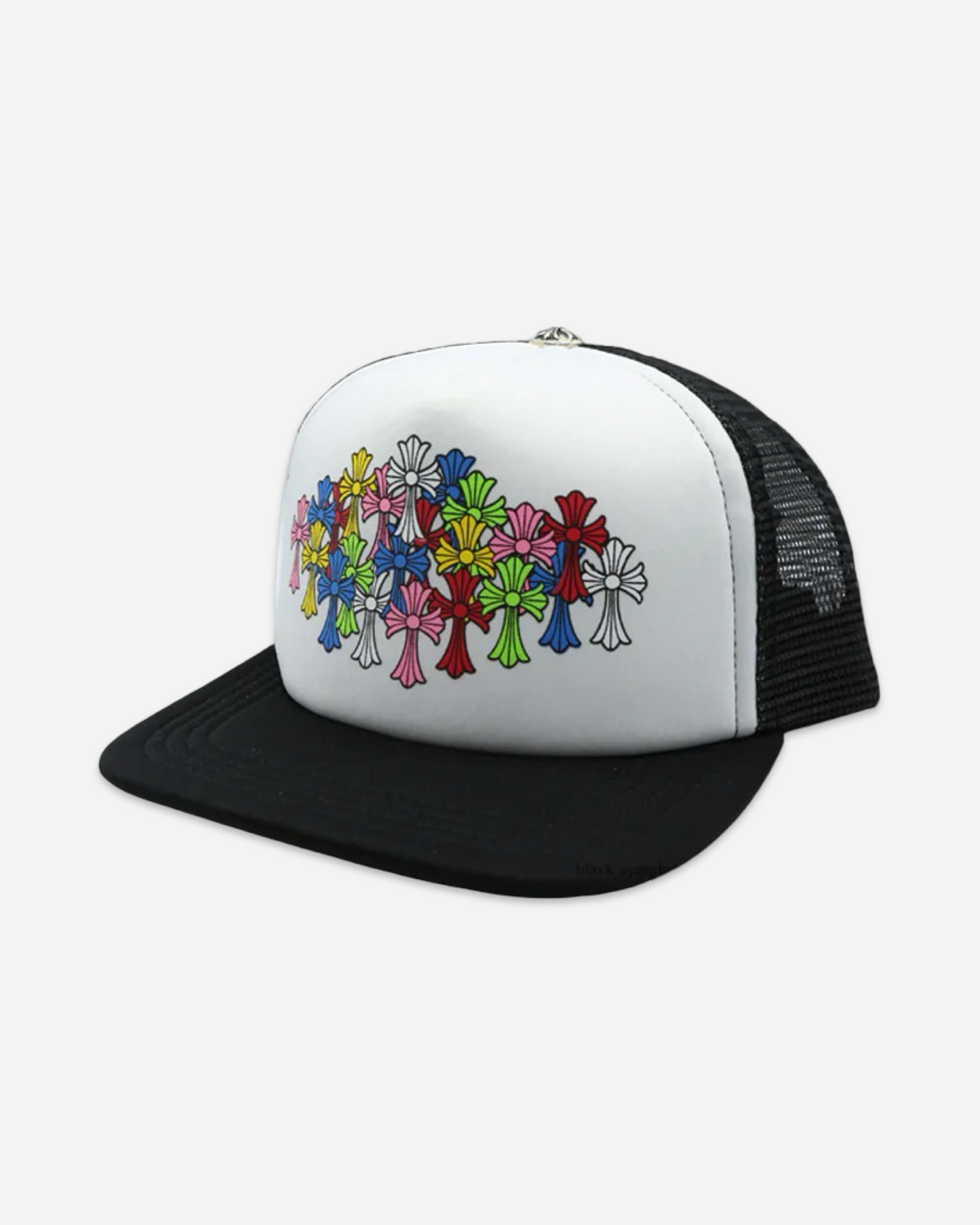 Chrome Hearts Multi Color Crosses Trucker Hat 'White'
