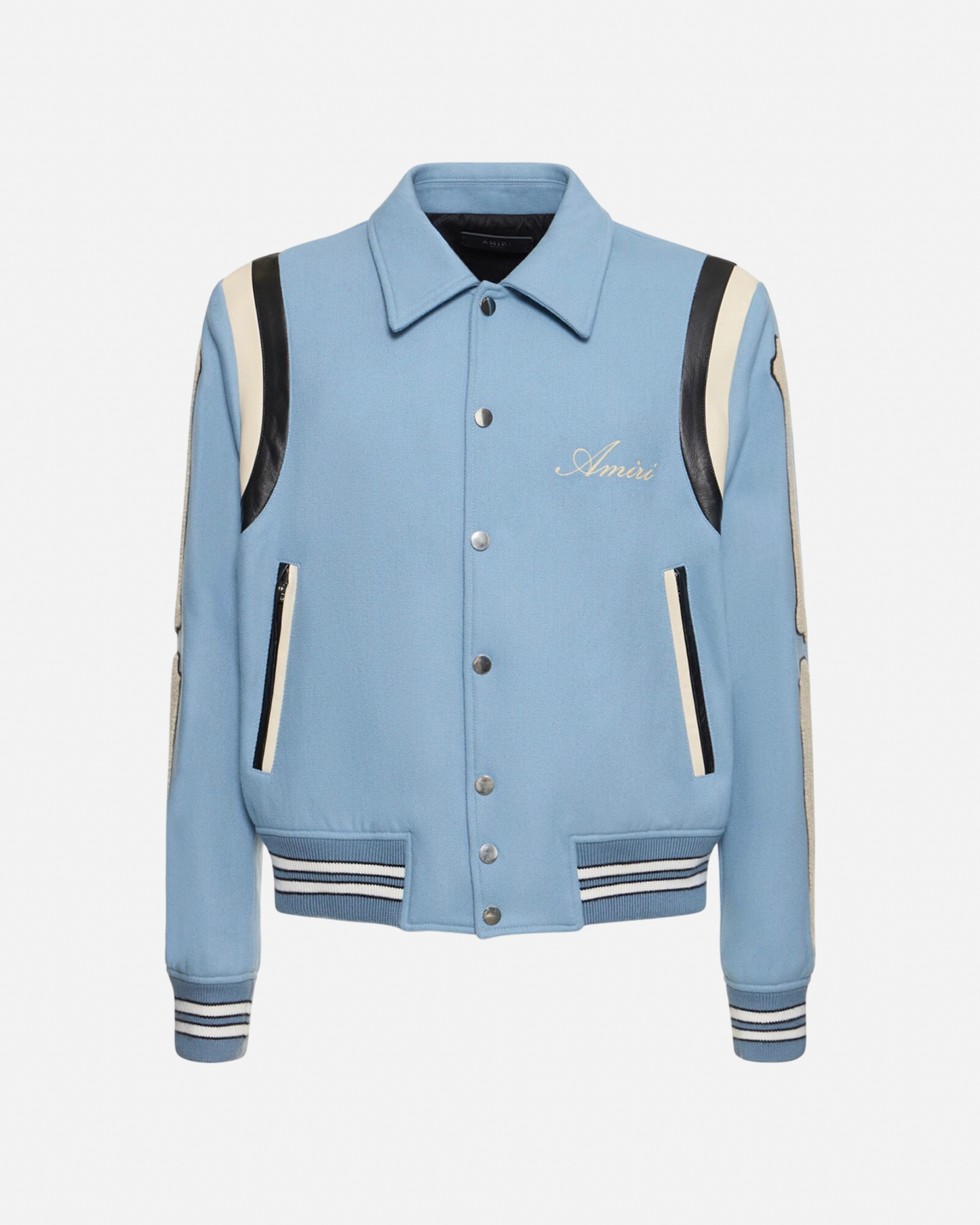 Amiri Bones Varsity Jacket 'Blue'