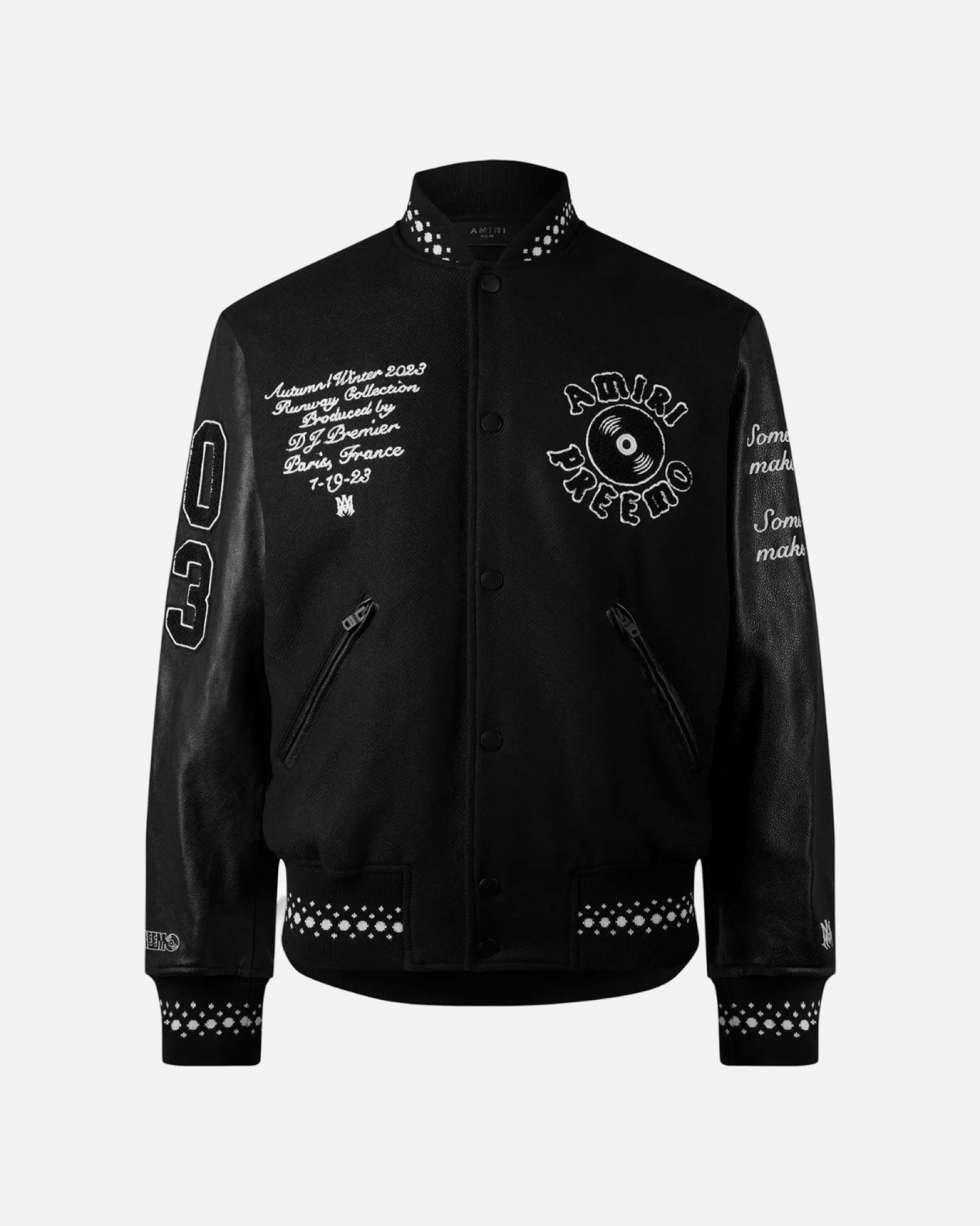 Amiri Logo-Appliqué Varsity Jacket