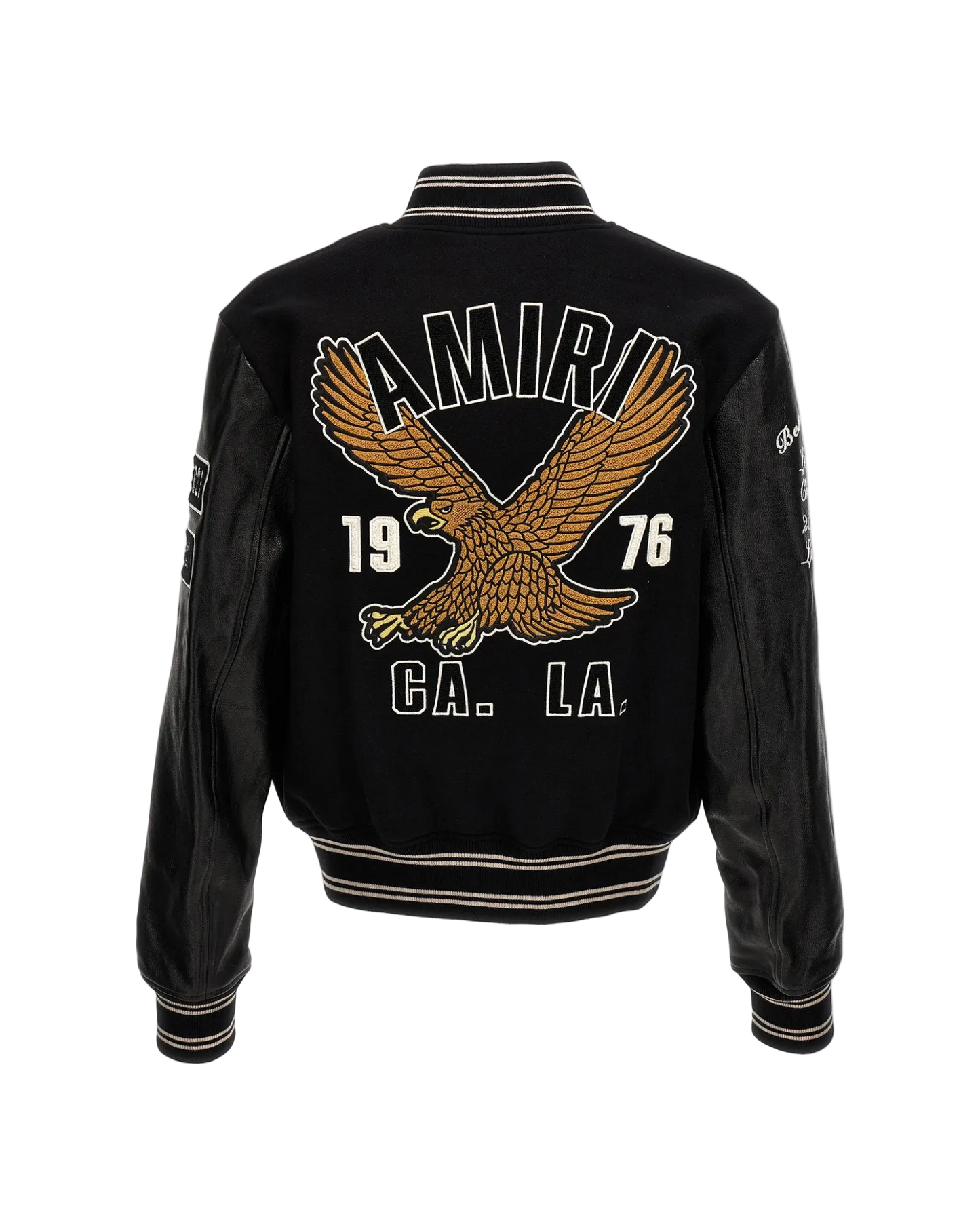Amiri Eagle Embroidered Varsity Bomber Jacket