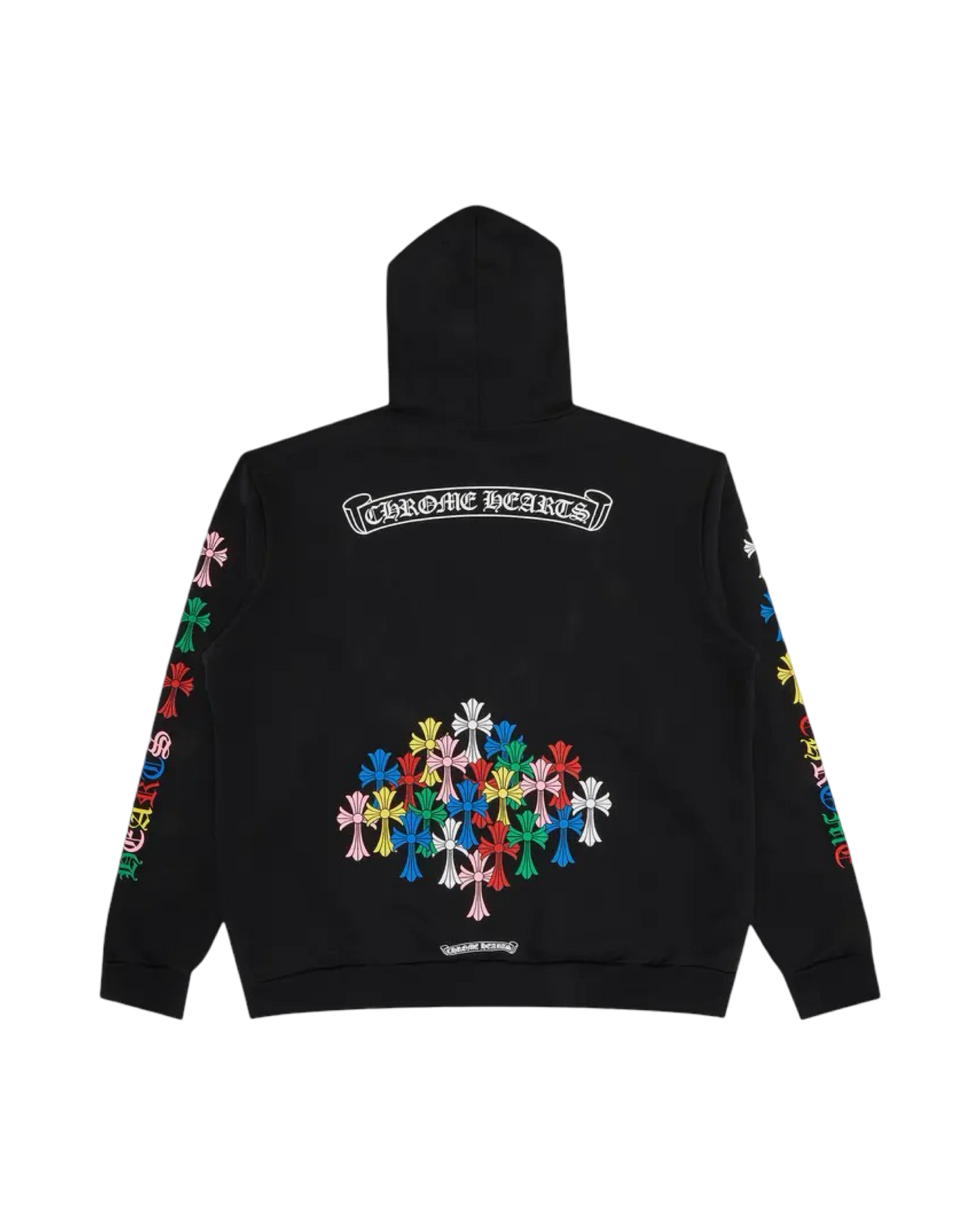 Chrome Hearts Cross Hoodie 'Black/Multicolor'