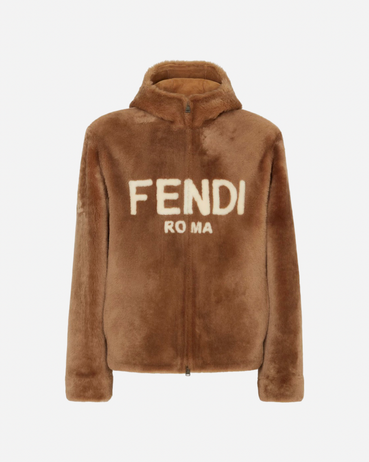 Fendi Blouson Brown Shearling Jacket