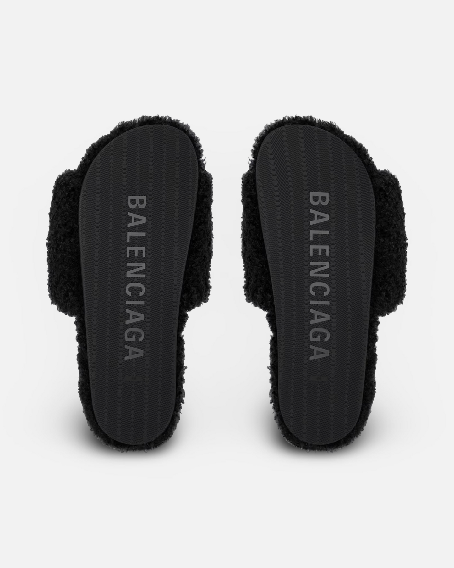 Balenciaga Political Campaign Furry Slide Sandal