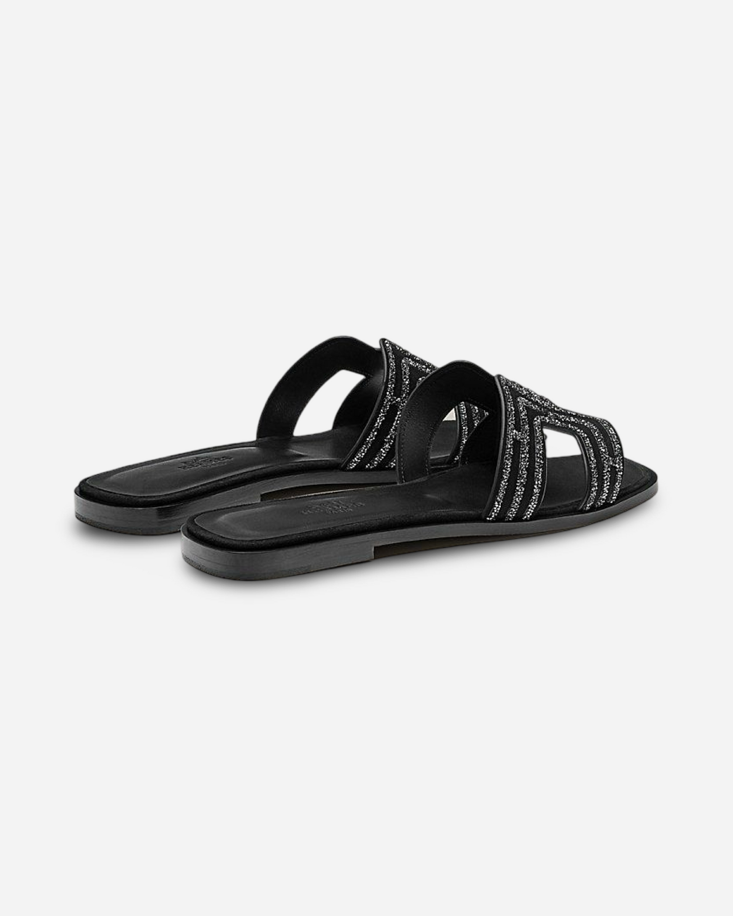 Hermès Oran Sandal ‘Noir / Argent’