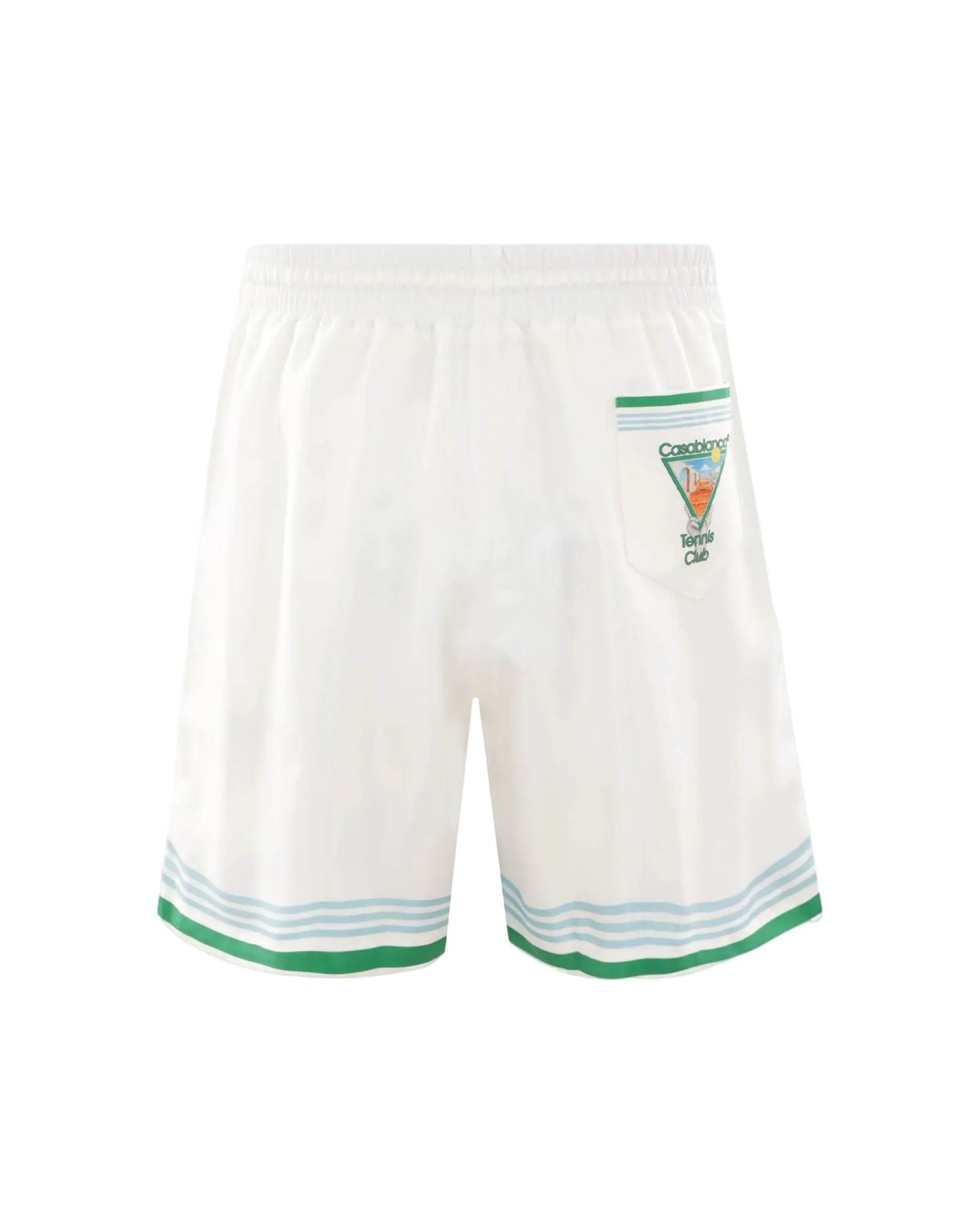 Casablanca Metaphysical Tennis Icon Silk Shorts