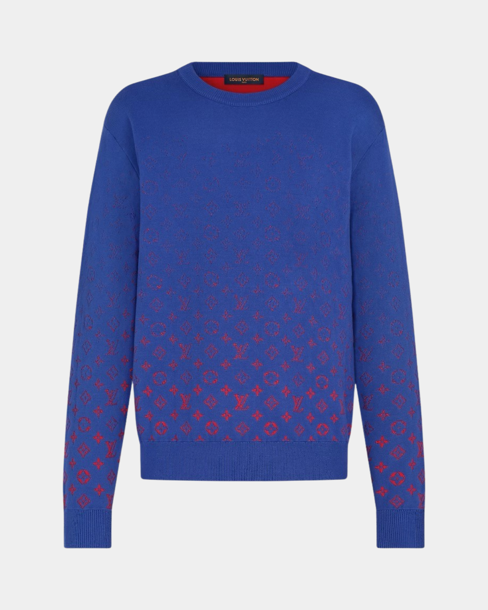 LVSE Monogram Degradé Crewneck Bleu France - Creps City
