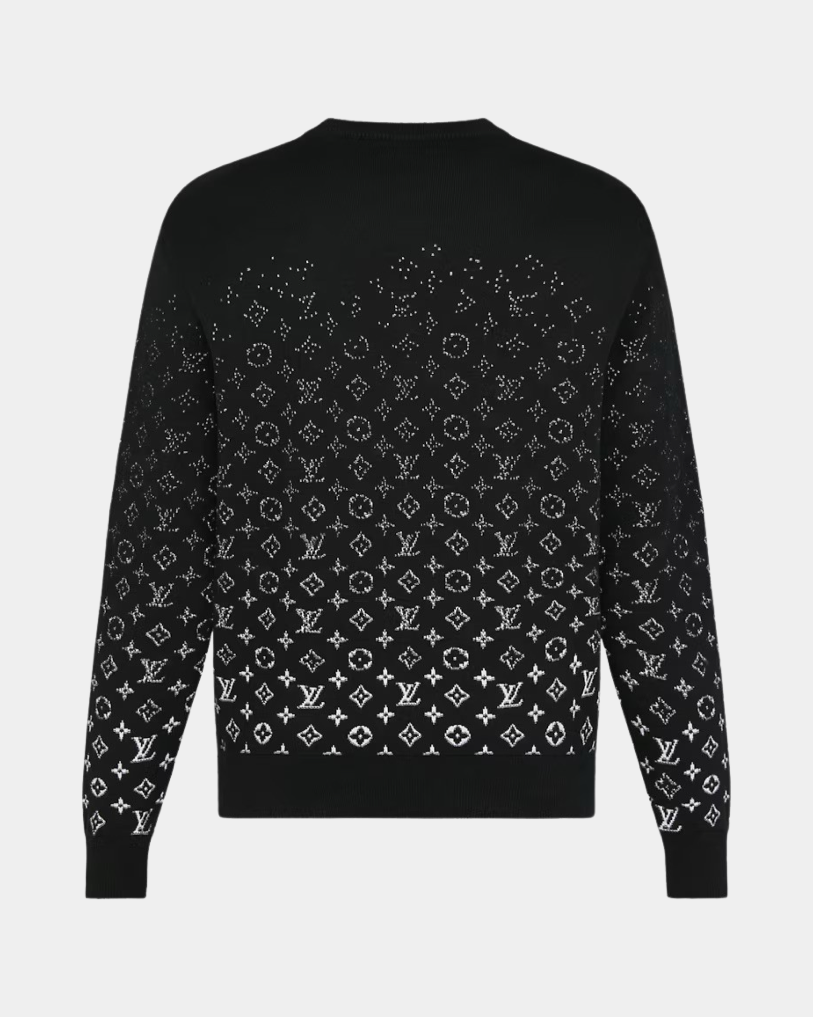 LVSE Monogram Degrade Crewneck Noir Blanc - Creps City