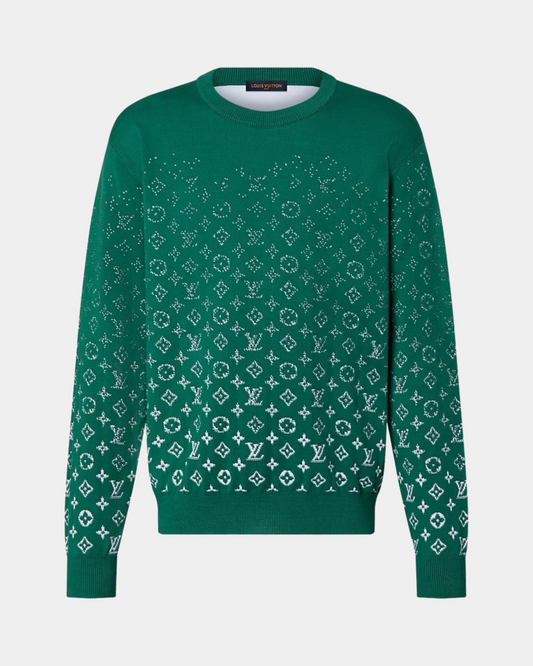 LVSE Monogram Degrade Crewneck Vert - Creps City