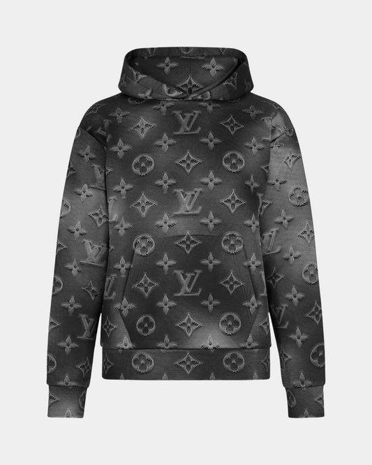 Louis Vuitton 2054 Monogram Hoodie Black - Creps City