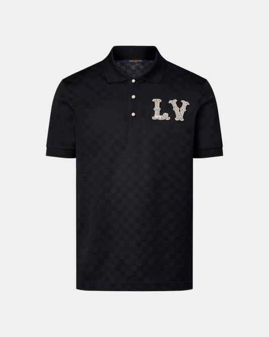 Louis Vuitton Cotton Pique Polo Embroidered LV Patch - Creps City
