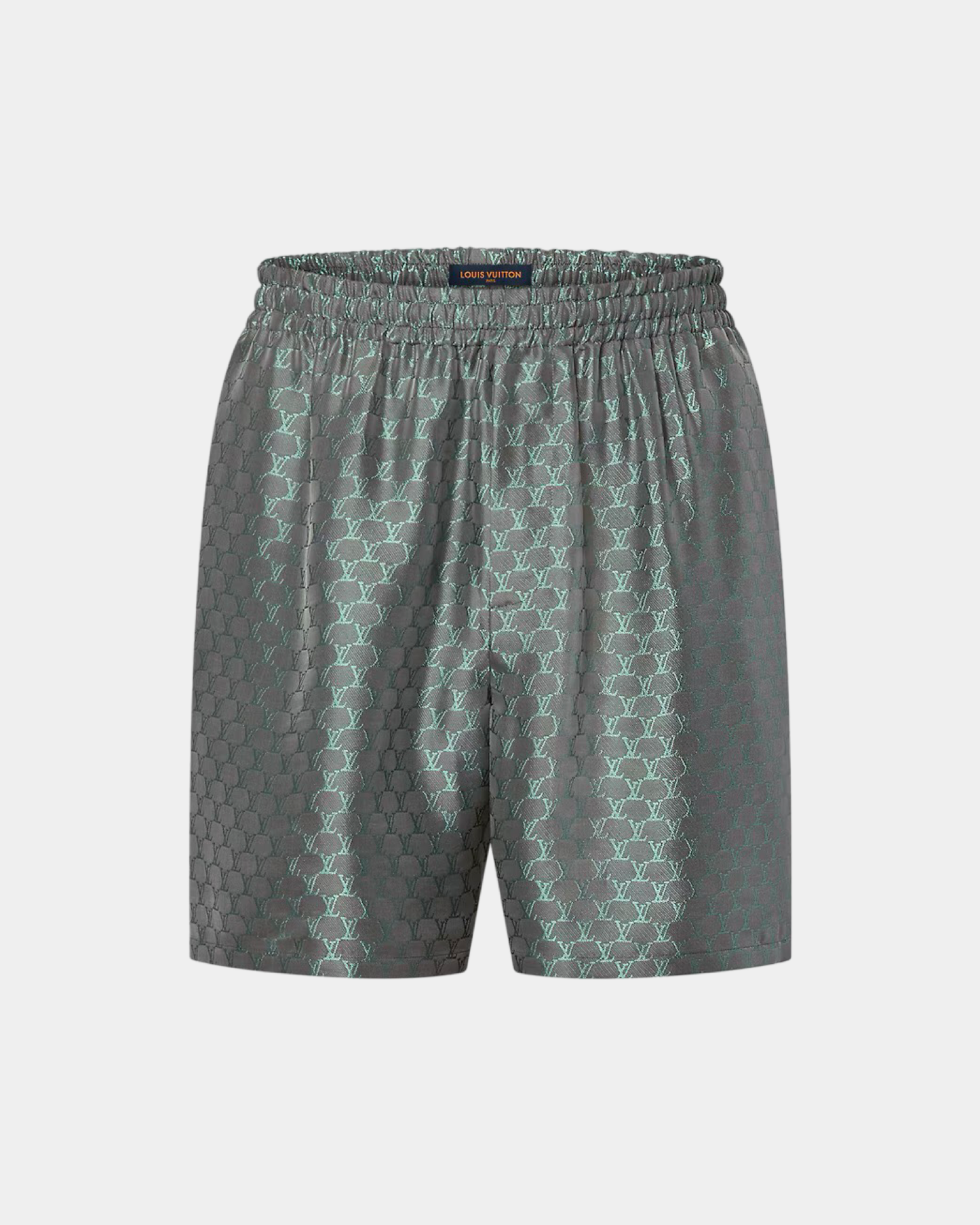 Louis Vuitton Drawstring Jacquard Silk-Blend Shorts - Creps City