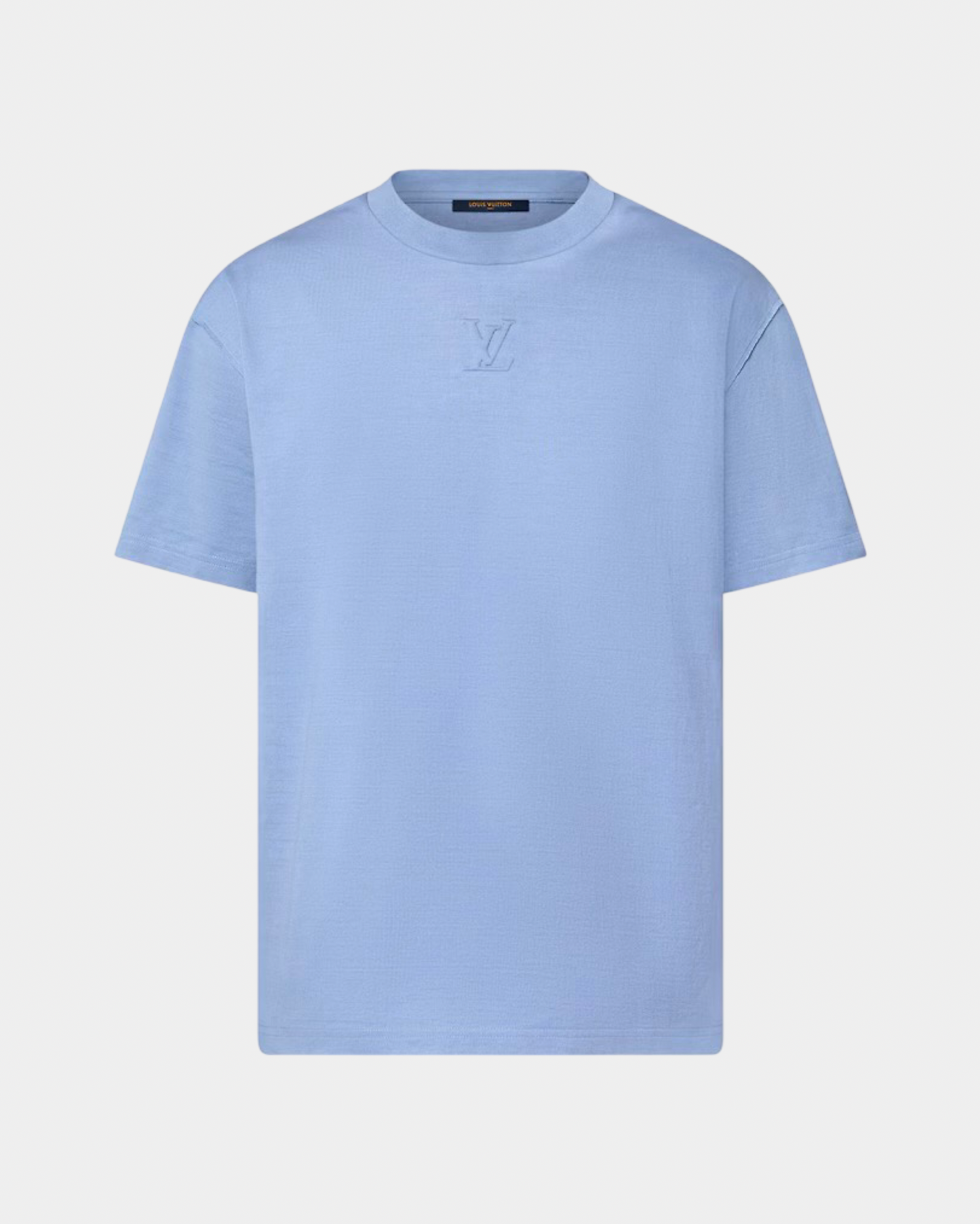 Louis Vuitton Embossed LV Cotton T-Shirt Indigo Stone Bleached - Creps City