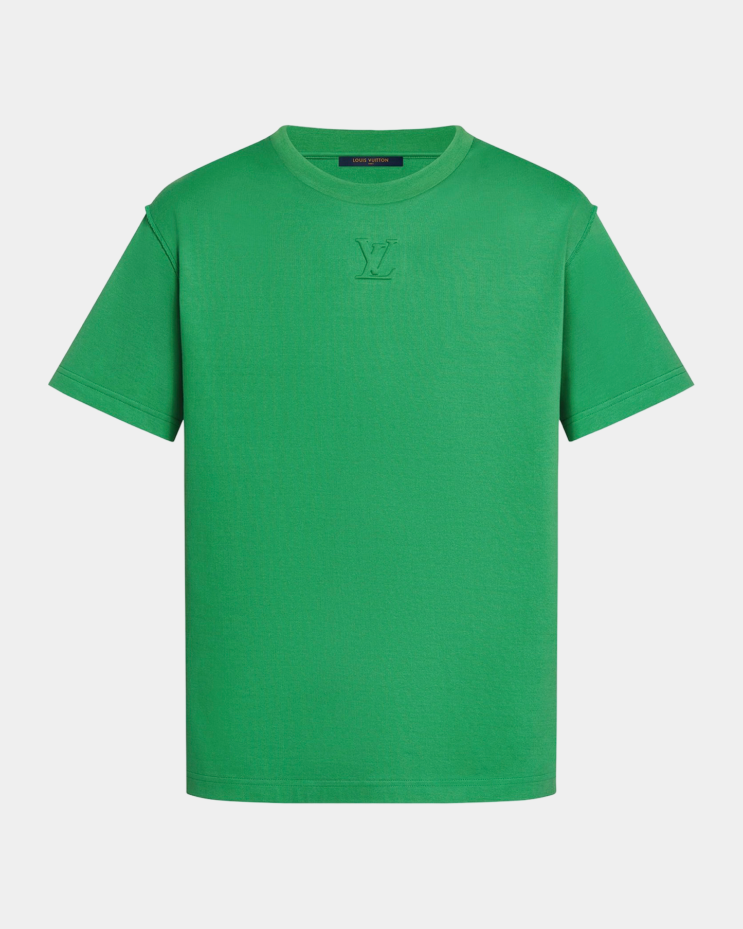 Louis Vuitton Embossed Lv Cotton T-Shirt Green - Creps City
