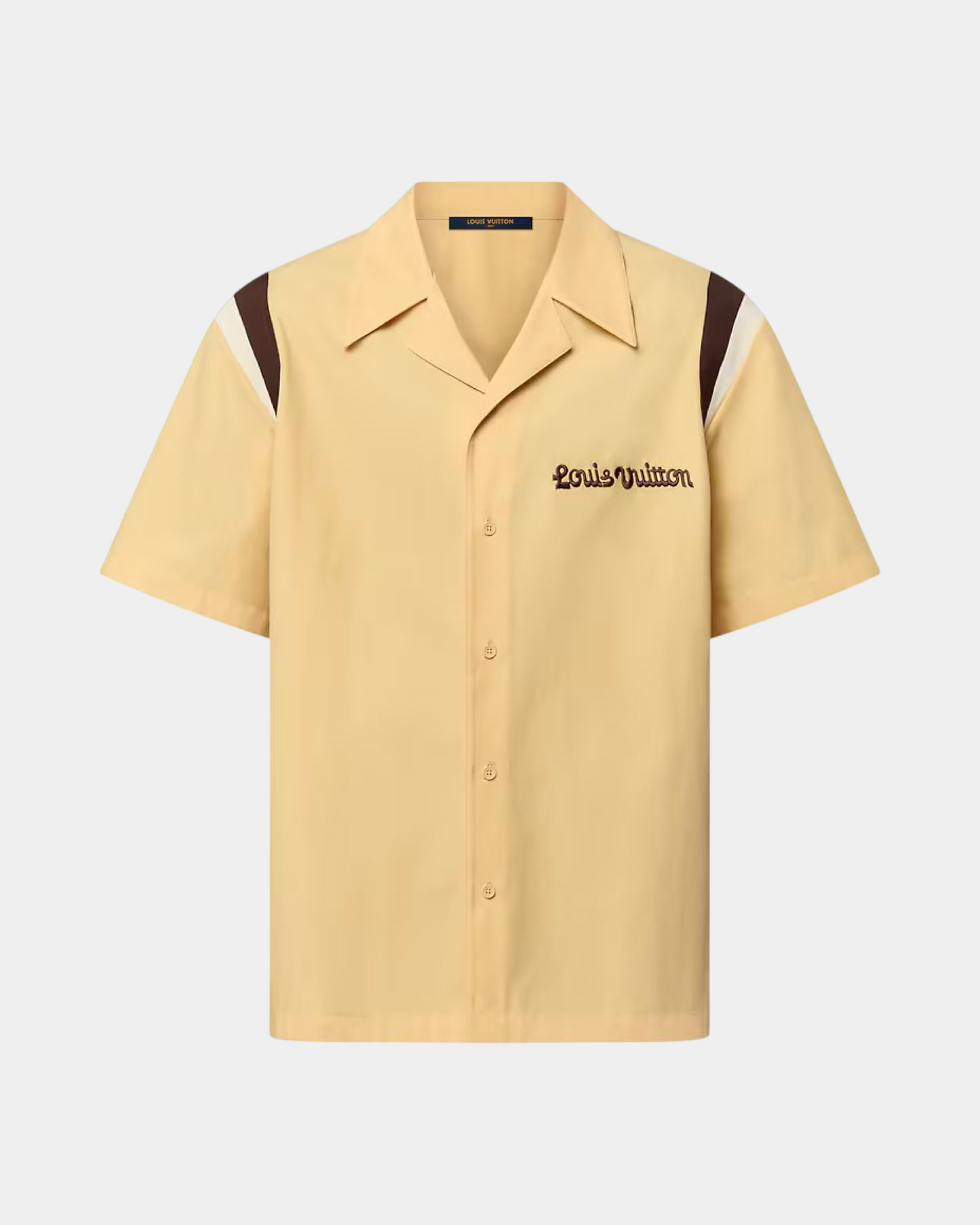 Louis Vuitton Embroidered Short-Sleeved Cotton Bowling Shirt - Creps City
