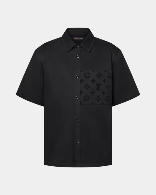 Louis Vuitton Flocked Short-Sleeved Cotton Shirt - Creps City