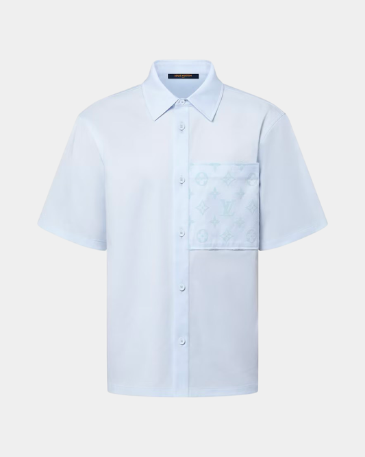 Louis Vuitton Flocked Short-Sleeved Cotton Shirt - Creps City
