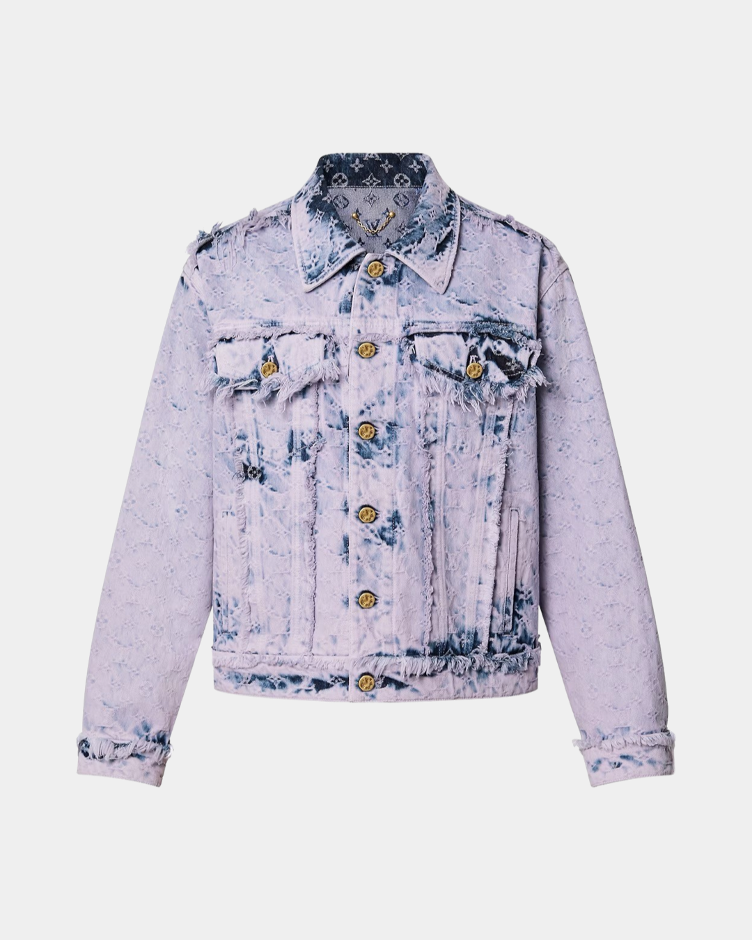 Louis Vuitton Fringed Monogram Boyhood Denim Jacket - Creps City