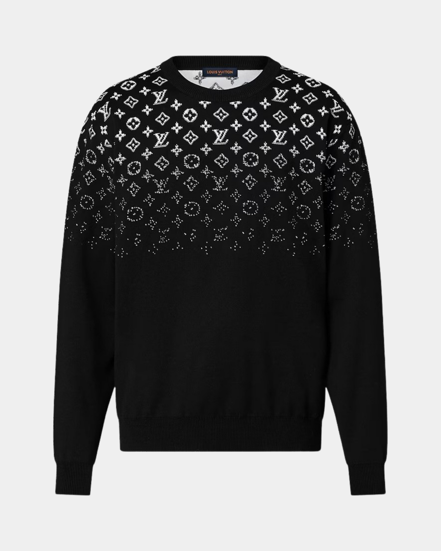 Louis Vuitton Gradient Cotton Crewneck Black - Creps City