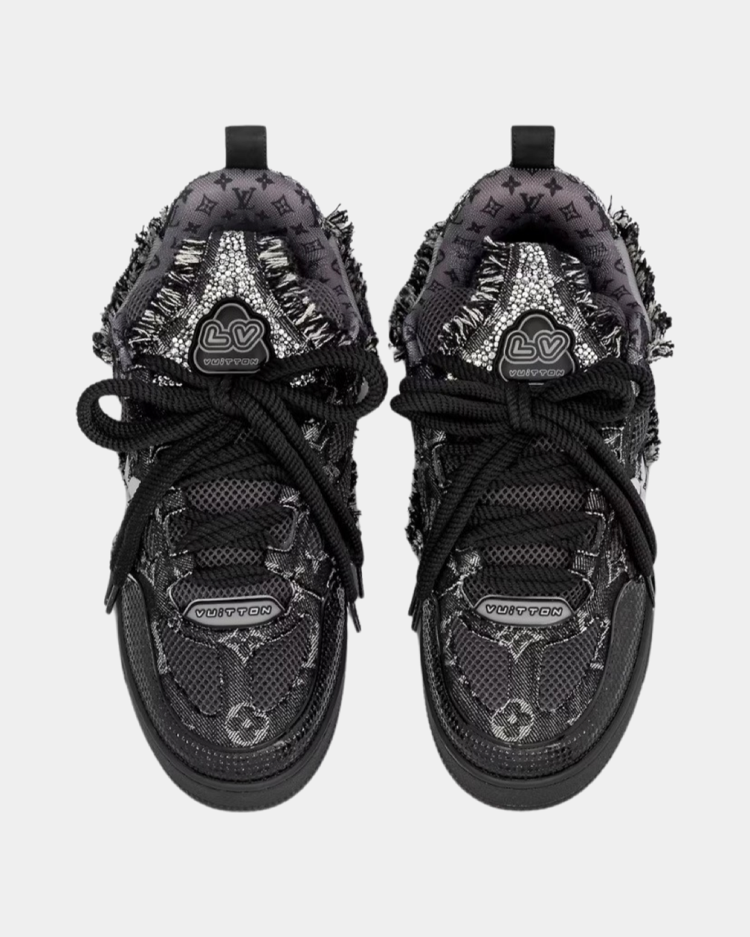 Louis Vuitton LV Skate Sneaker 'Black Swarovski' - Creps City