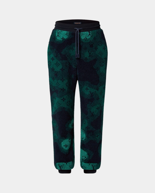 Louis Vuitton Monogram Camo Fleece Jogpants - Creps City