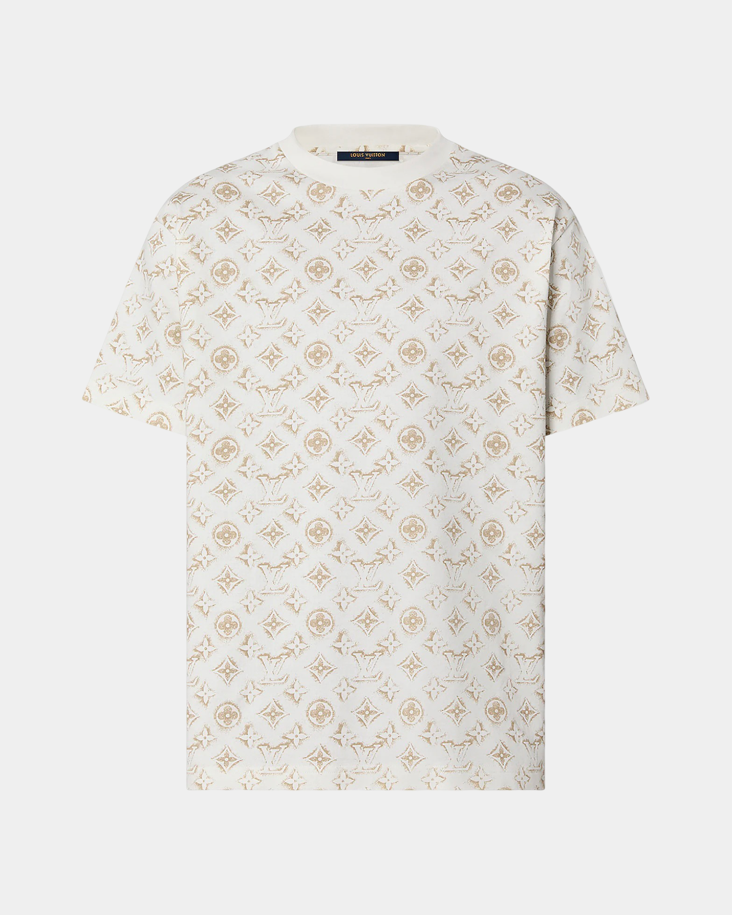 Louis Vuitton Monogram Cotton T-Shirt Beige - Creps City