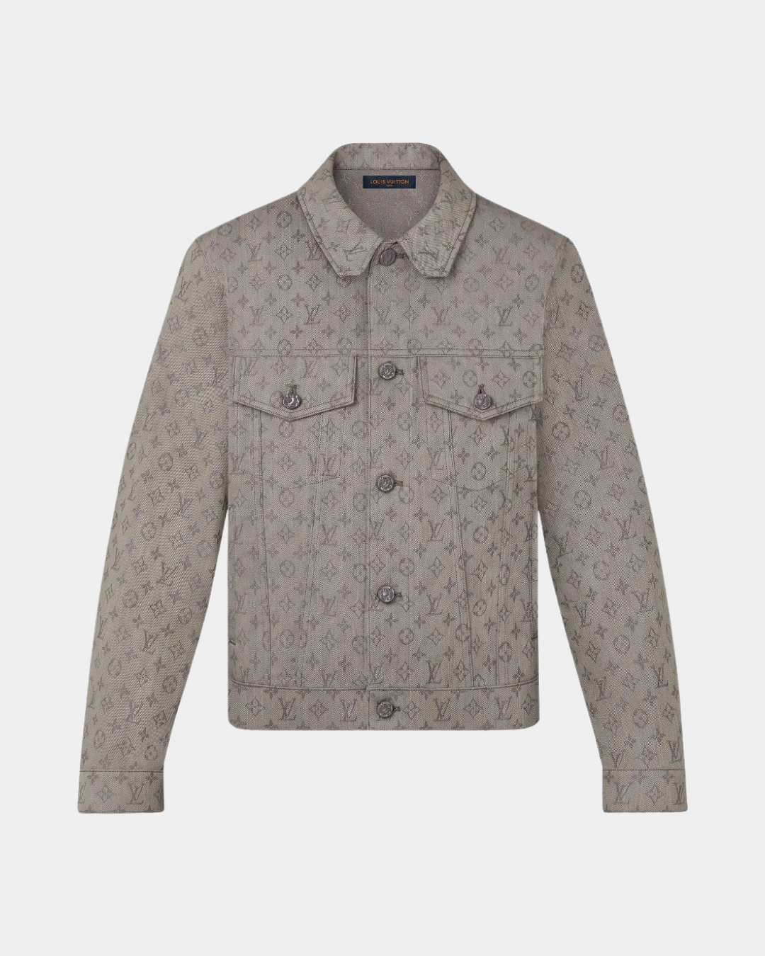 Louis Vuitton Monogram Denim Jacket Grey - Creps City