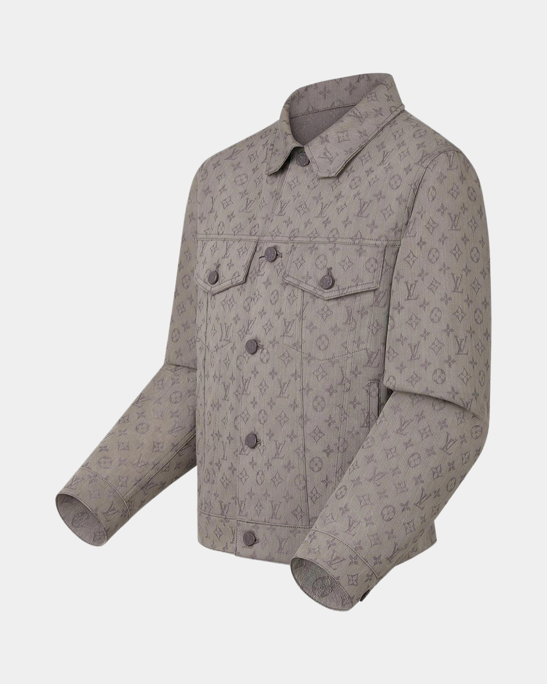 Louis Vuitton Monogram Denim Jacket Grey - Creps City