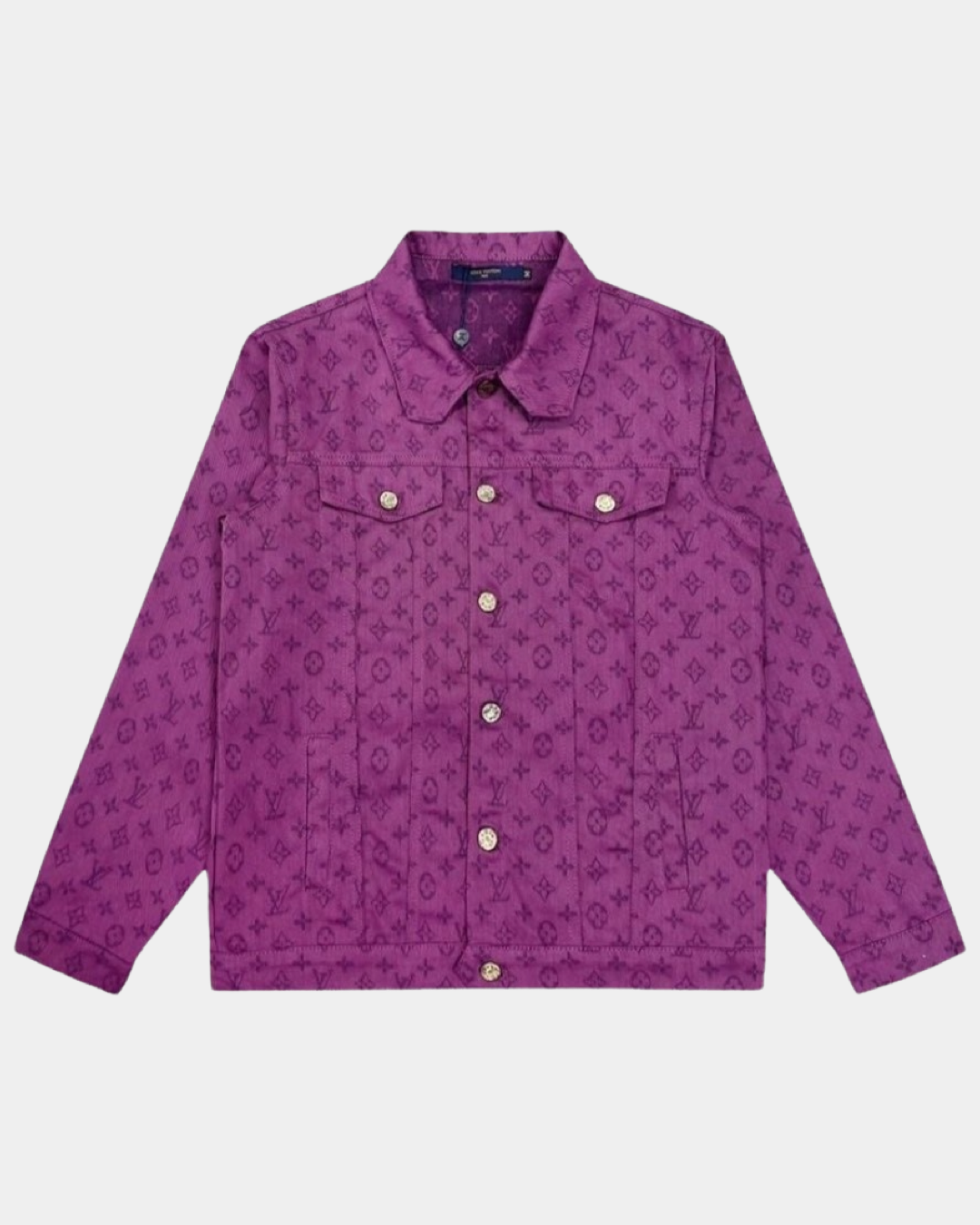 Louis Vuitton Monogram Denim Jacket Purple - Creps City