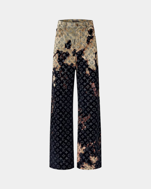 Louis Vuitton Monogram Denim Pants - Creps City