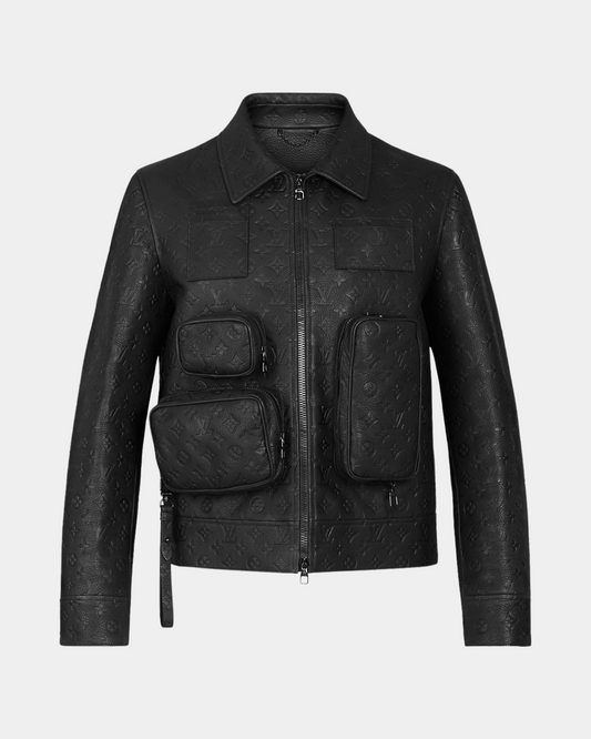 Louis Vuitton Monogram Embossed Utility Jacket - Creps City